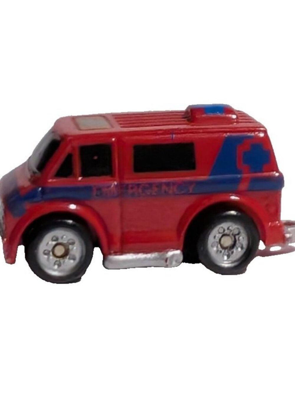 Vintage Galoob Micro Machines Red Emergency Fire Rescue Command Van Bus Toy